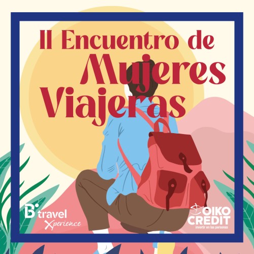 Cartel del II Encuentro de Mujeres Viajeras