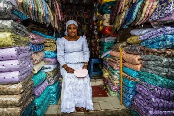 La senyora Quadri a la seva botiga La senyora Quadri a la seva botiga